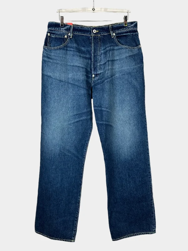 Relaxed Fit Blue Jeans