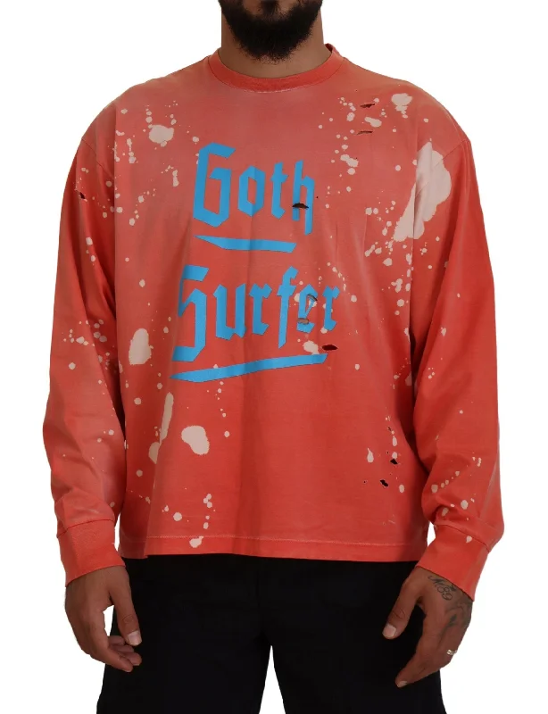 Dsquared² Printed Long Sleeves Pullover Men's Sweater (Pre-Owned)