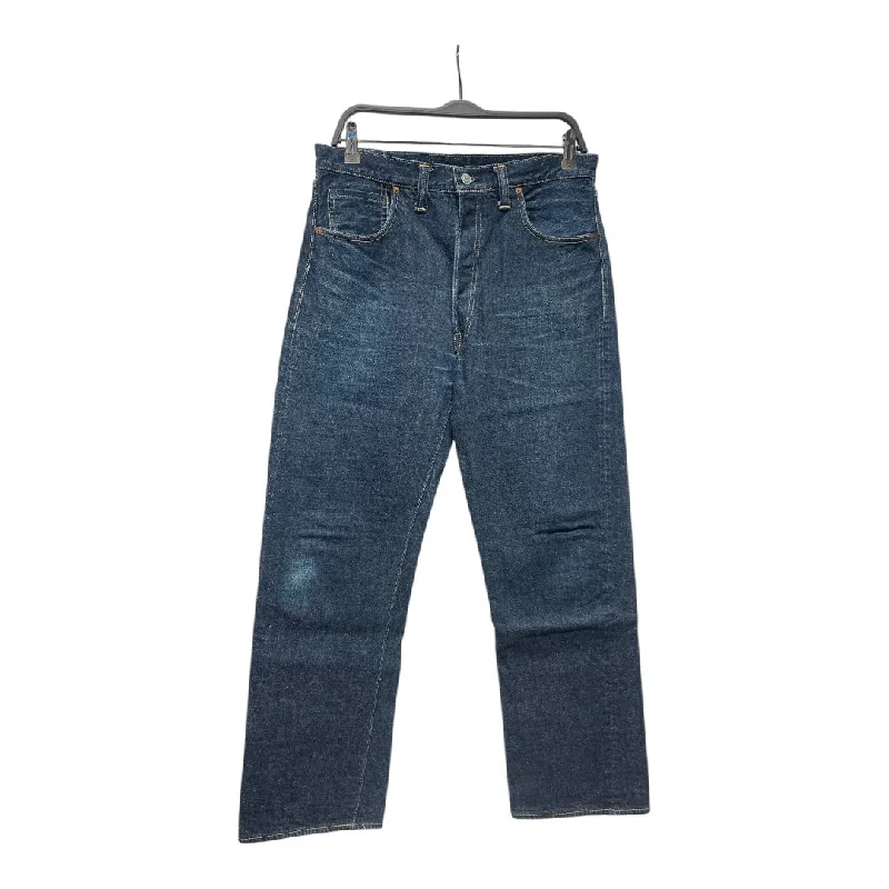 WAREHOUSE & CO./Straight Pants/31/Denim/IDG/Button Fly/yellow thread, pink GENUS tab