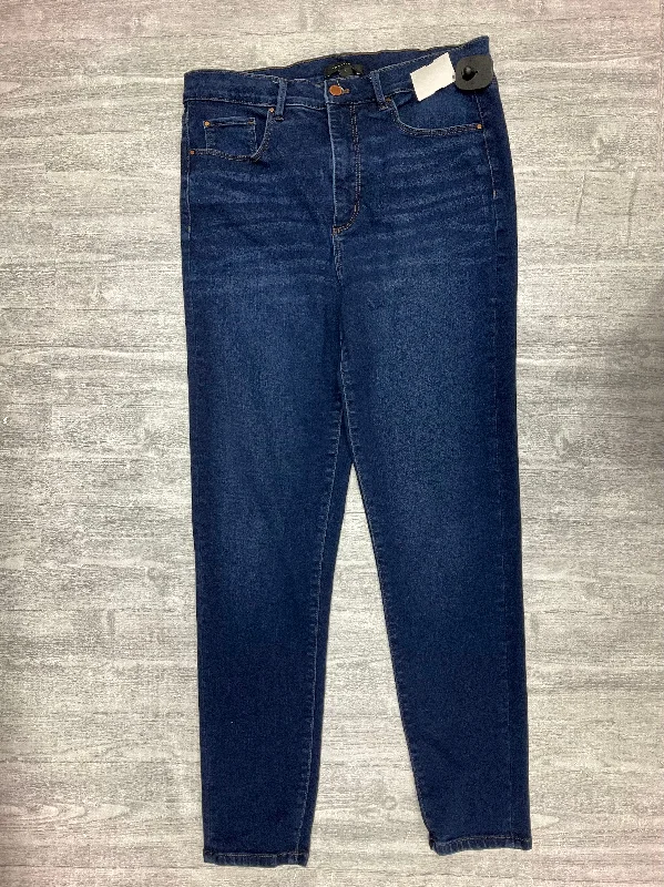 Jeans Skinny By Ann Taylor In Blue Denim, Size: 12